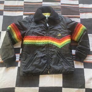 Vintage John Deere Kids Unisex Winter Jacket. Retro. Rainbow. Rare.